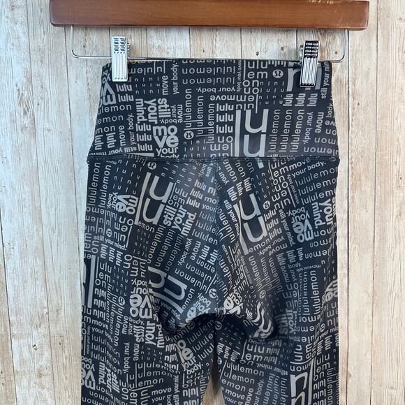 Lululemon Wunder Train Legging Womens 4 Black Ombre Multi Print Yoga Athletic - Picture 5 of 7